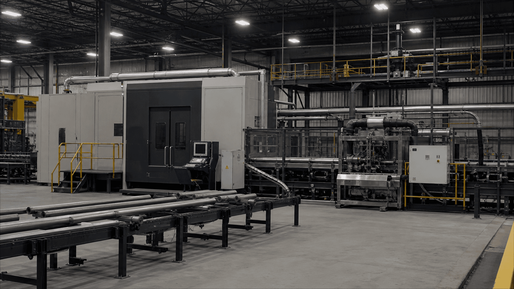 Rotary tube scanning system for drive-shaft production